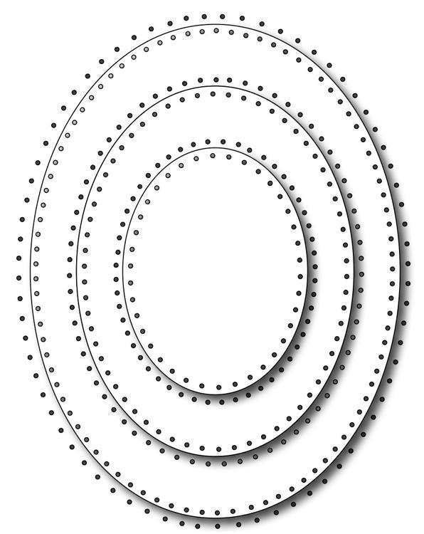 Frantic Stamper Precision Die - Pinprick Ovals