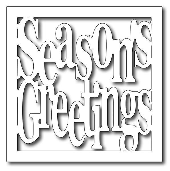 Frantic Stamper Precision Die - Square Season's Greetings