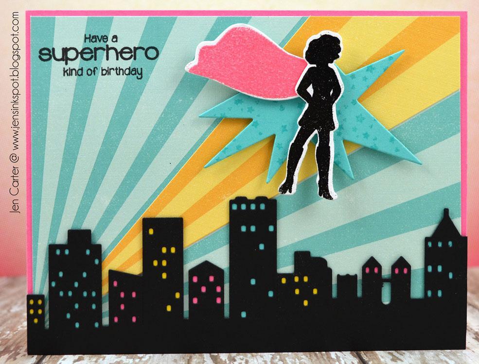 Frantic Stamper Precision Die - Superhero Outlines