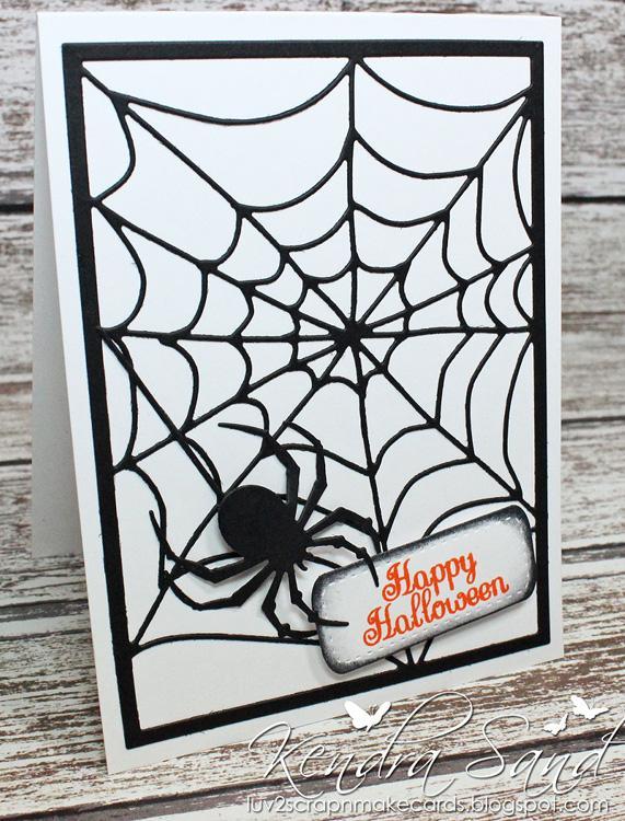 Frantic Stamper Precision Die - Spiderweb Card Panel