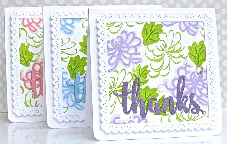 Frantic Stamper Clear Stamp Set - 3-Step Chrysanthemums