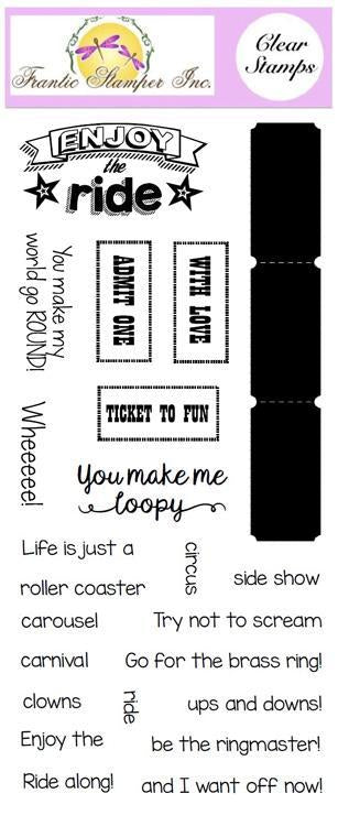 Frantic Stamper Clear Stamp Set - Life is a Carnival