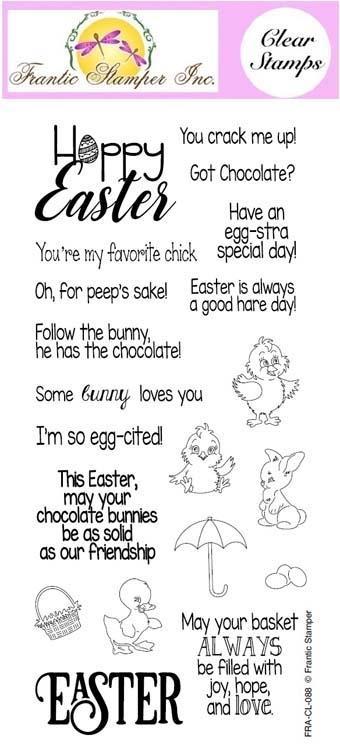 Frantic Stamper Clear Stamp Set - Easter Greetings