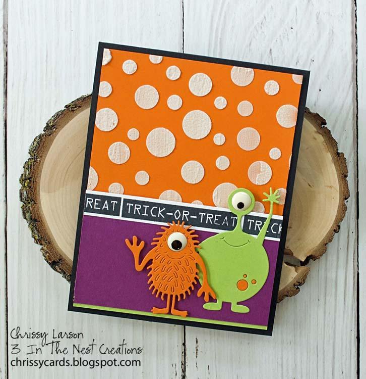 Frantic Stamper Clear Stamp Set - Retro Label Maker Halloween Sentiments