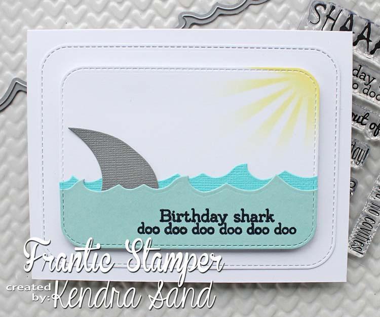 Frantic Stamper Clear Stamp Set - Shaaaark