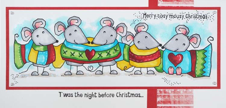 Woodware Clear Singles - Mousy Christmas