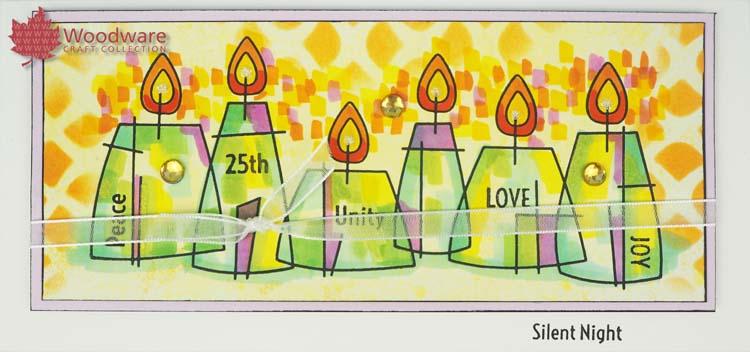 Woodware Clear Singles Stained Glass Candles
