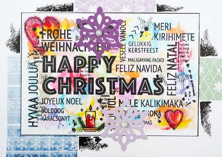 SL Clear Stamp Winter/Christmas Extras Grunge 148x210x3mm 1 PC nr.106