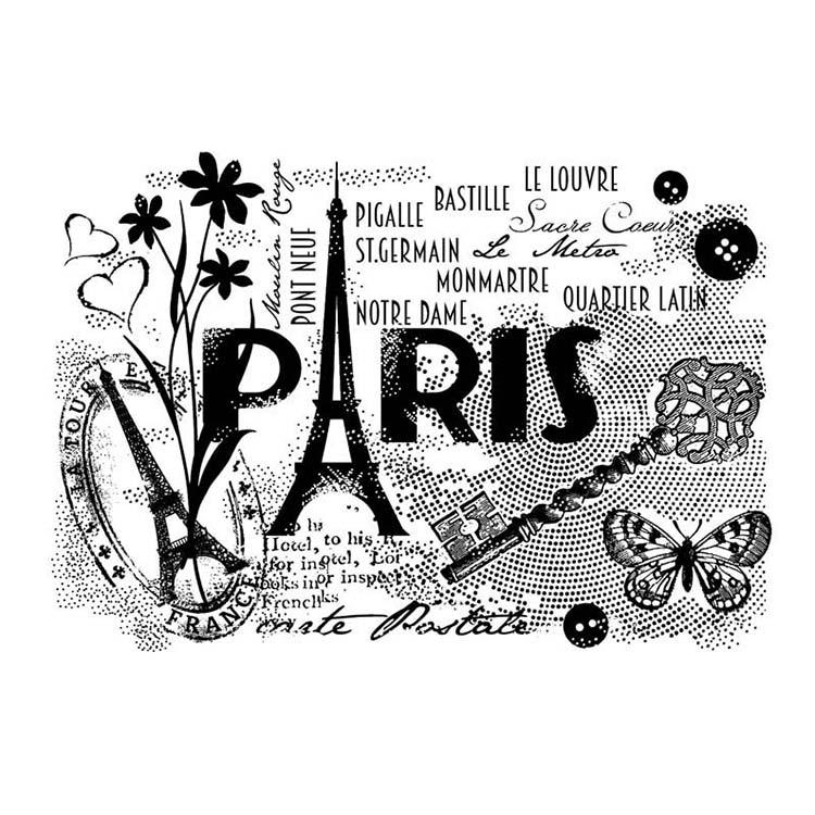 Woodware Clear Singles Paris Postcard