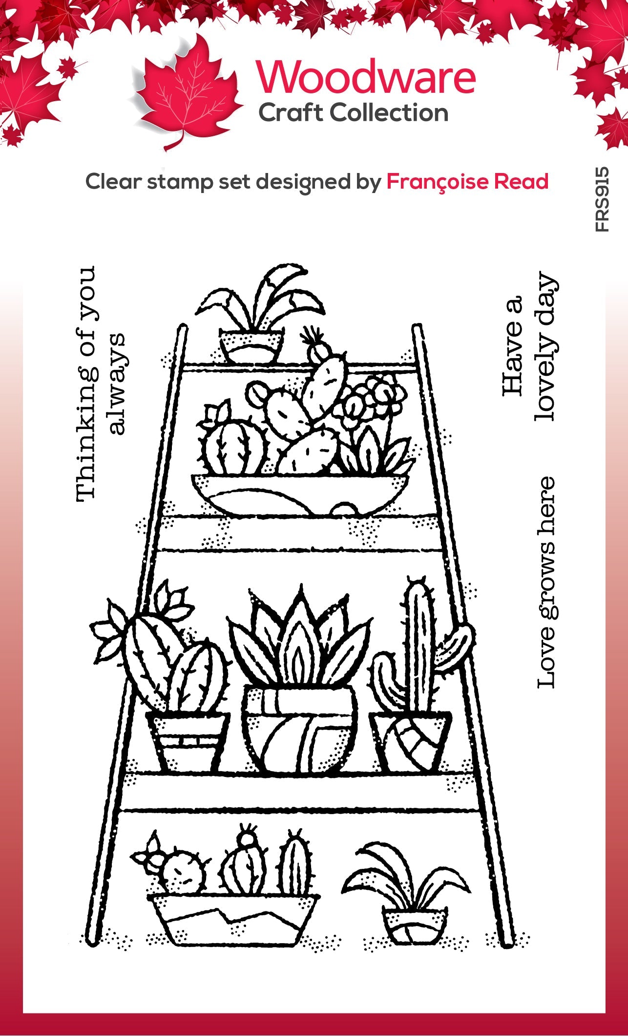 Woodware Clear Singles Indoor Garden 4 in x 6 in Stamp