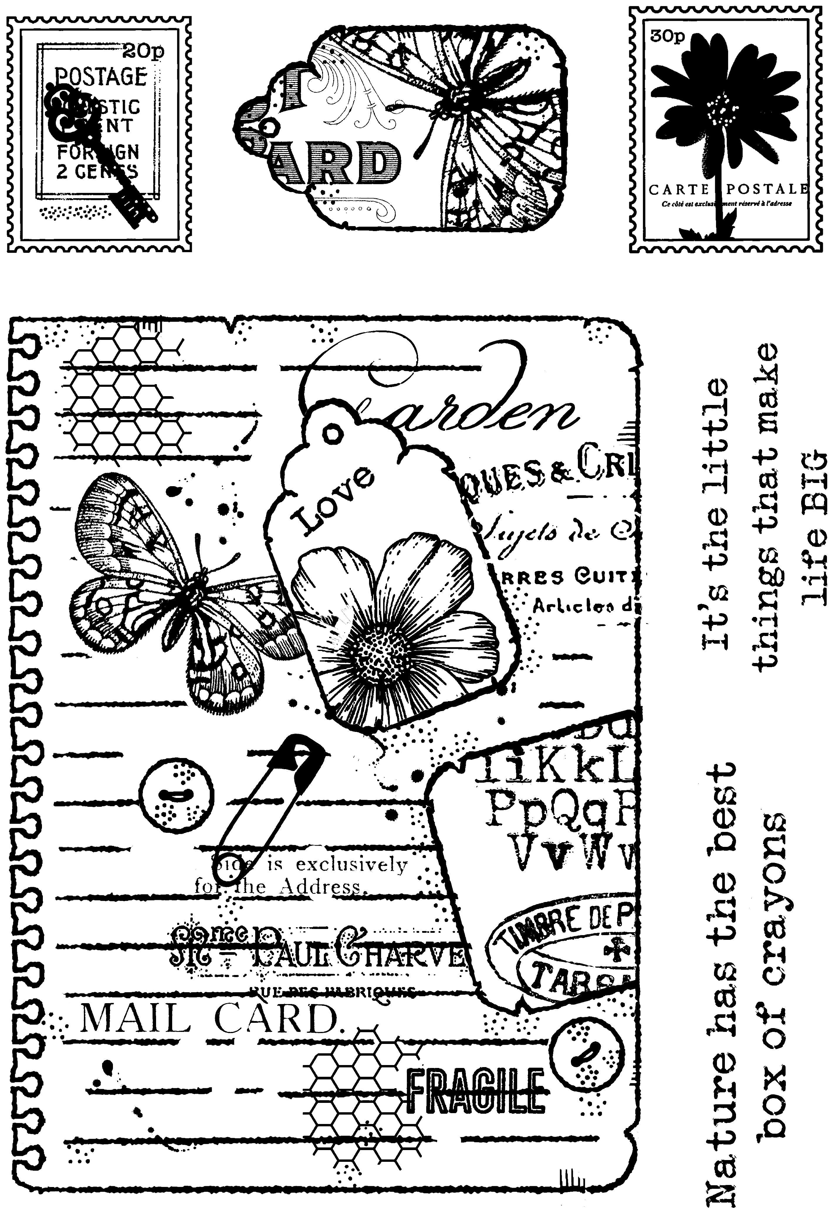 Woodware Clear Singles Garden Journal 4 in x 6 in Stamp