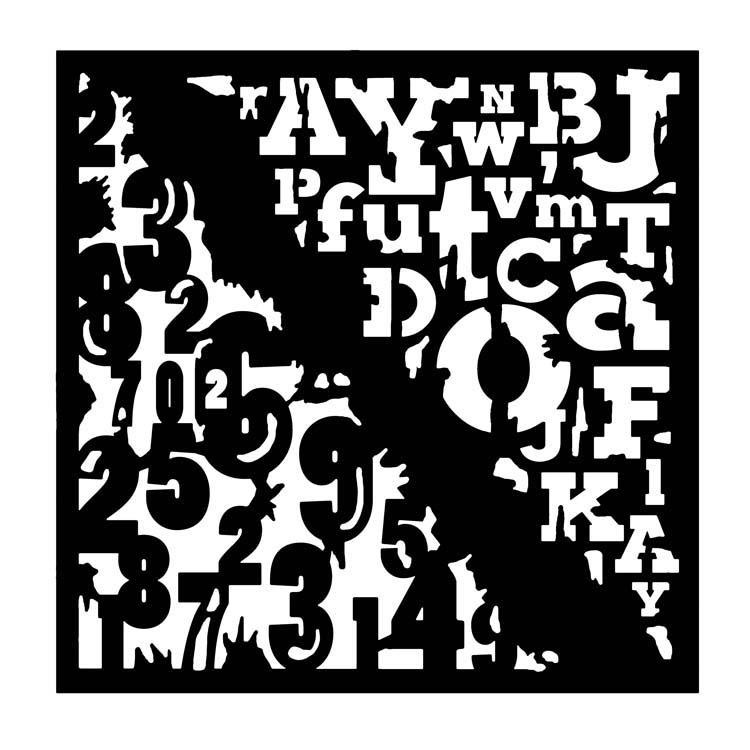 Woodware Stencil Numbers & Letters