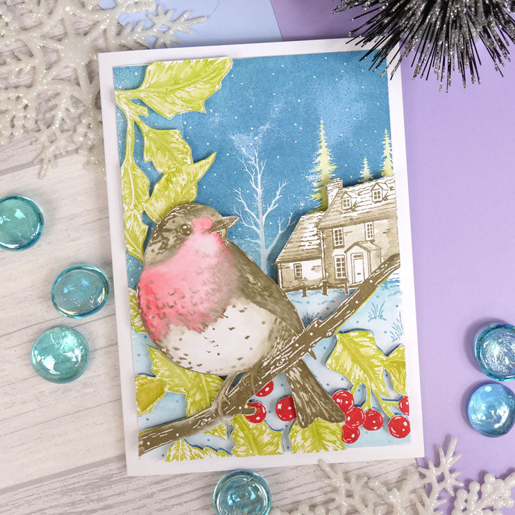 For the Love of Stamps - A Robin's Christmas