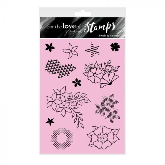 For the Love of Stamps - Petals & Patterns A6 Stamp Set