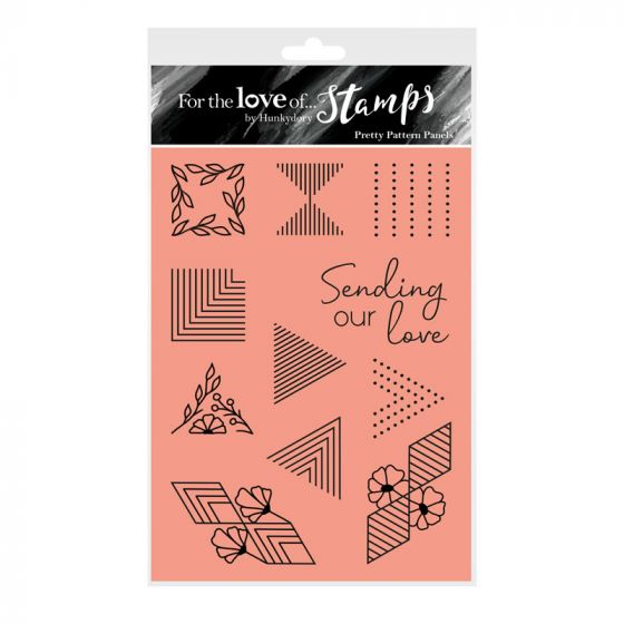 For the Love of Stamps - Pretty Pattern Panels A6 Stamp Set
