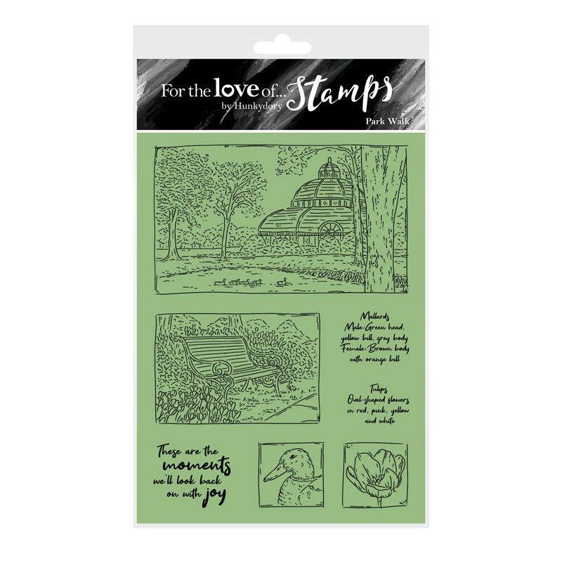 For the Love of Stamps - Park Walk A6 Stamp Set