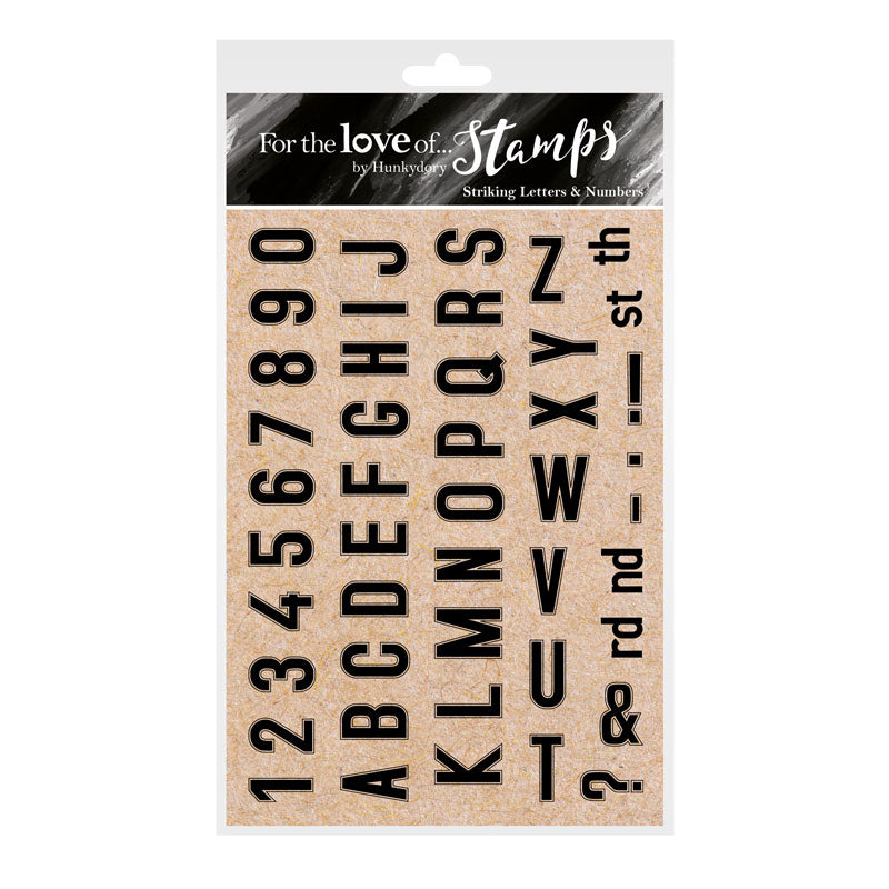 For The Love Of Stamps - Striking Letters & Numbers