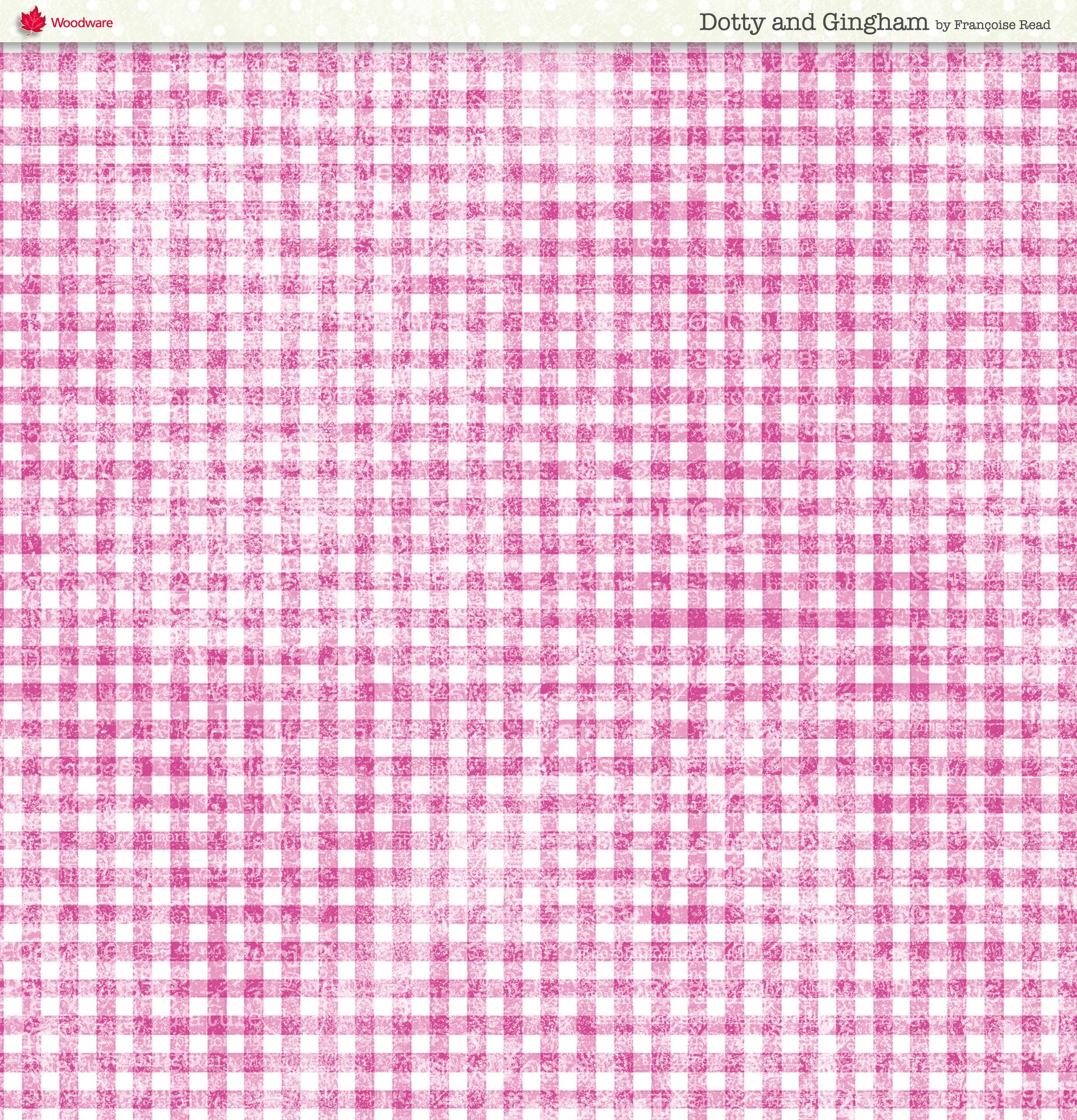 Woodware Francoise Read Dotty And Gingham 8 in x 8 in Paper Pad