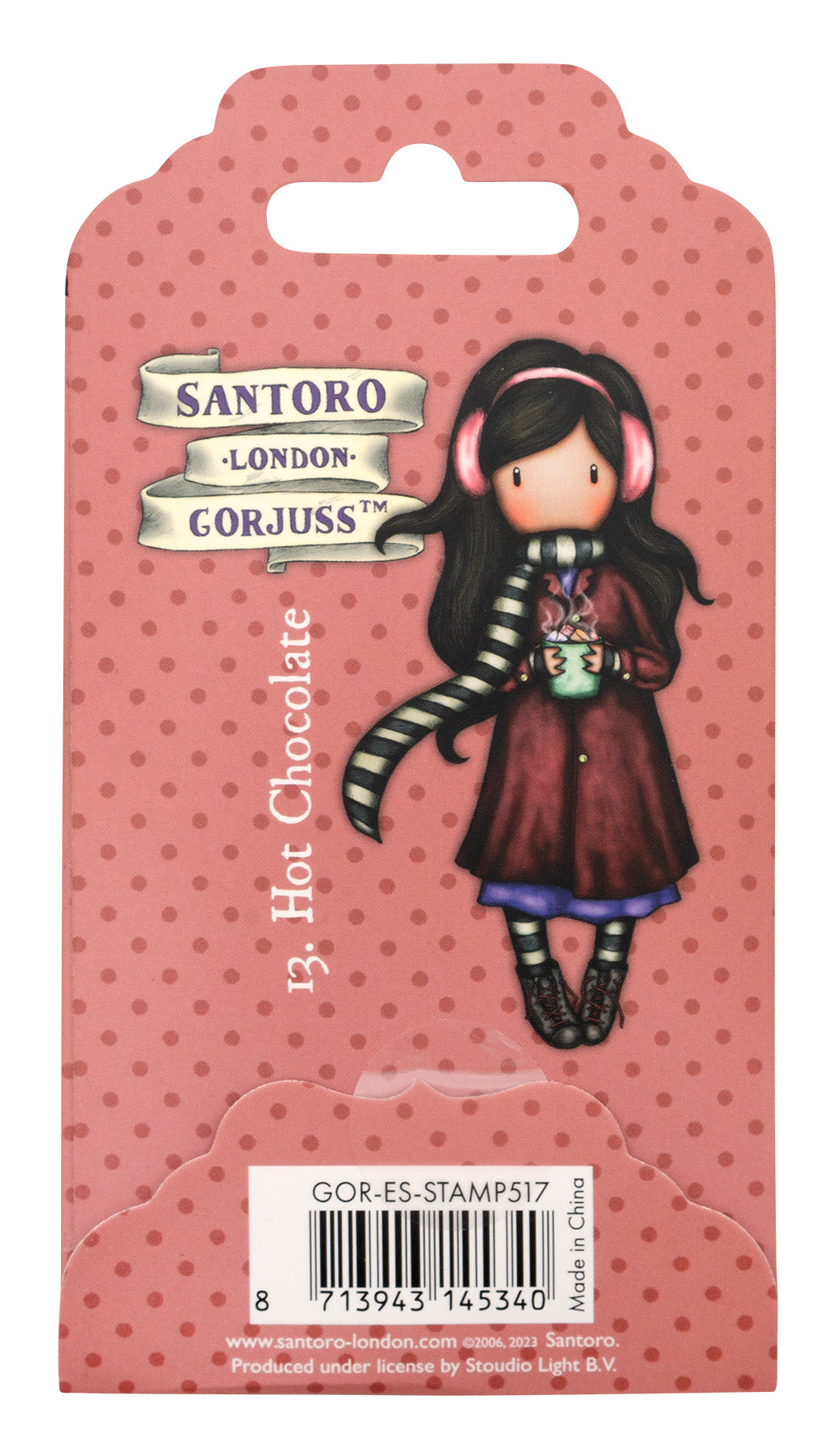 Santoro London Gorjuss Collectable Rubber Stamp - #2 Little Red Riding Hood  [GOR-ES-STAMP342] 