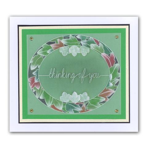 Groovi Template - Ivy Wreath A5 Square Plate