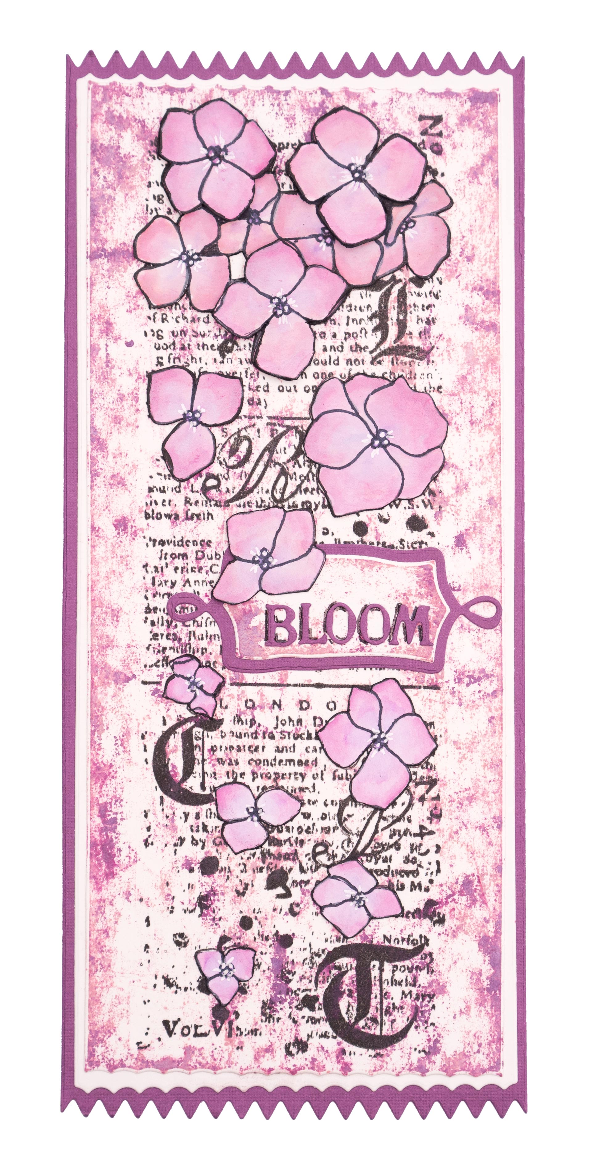 SL Clear Stamp Hydrangea Grunge Collection 210x74x3mm 1 PC nr.204