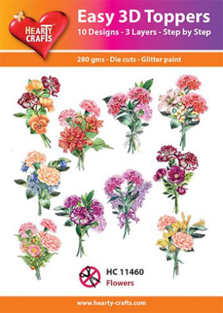 Hearty Crafts Easy 3D Toppers - Flowers
