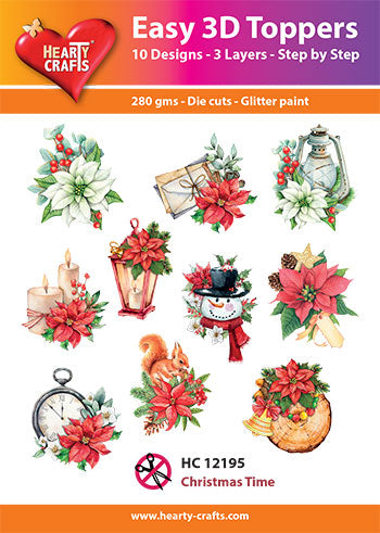 Hearty Craft Easy 3D Topper Christmas Time