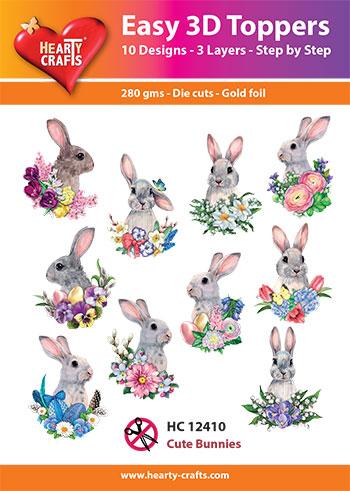 Easy 3D Toppers - Cute Bunnies