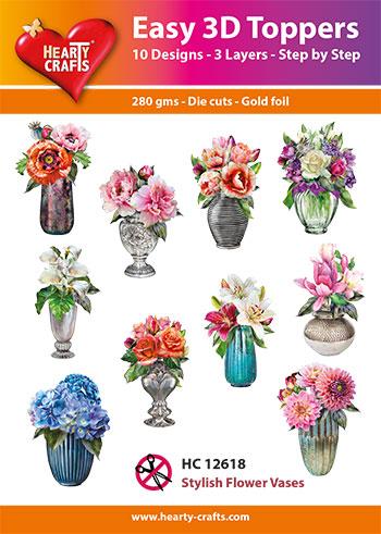 Easy 3D Toppers - Stylish flower Vases