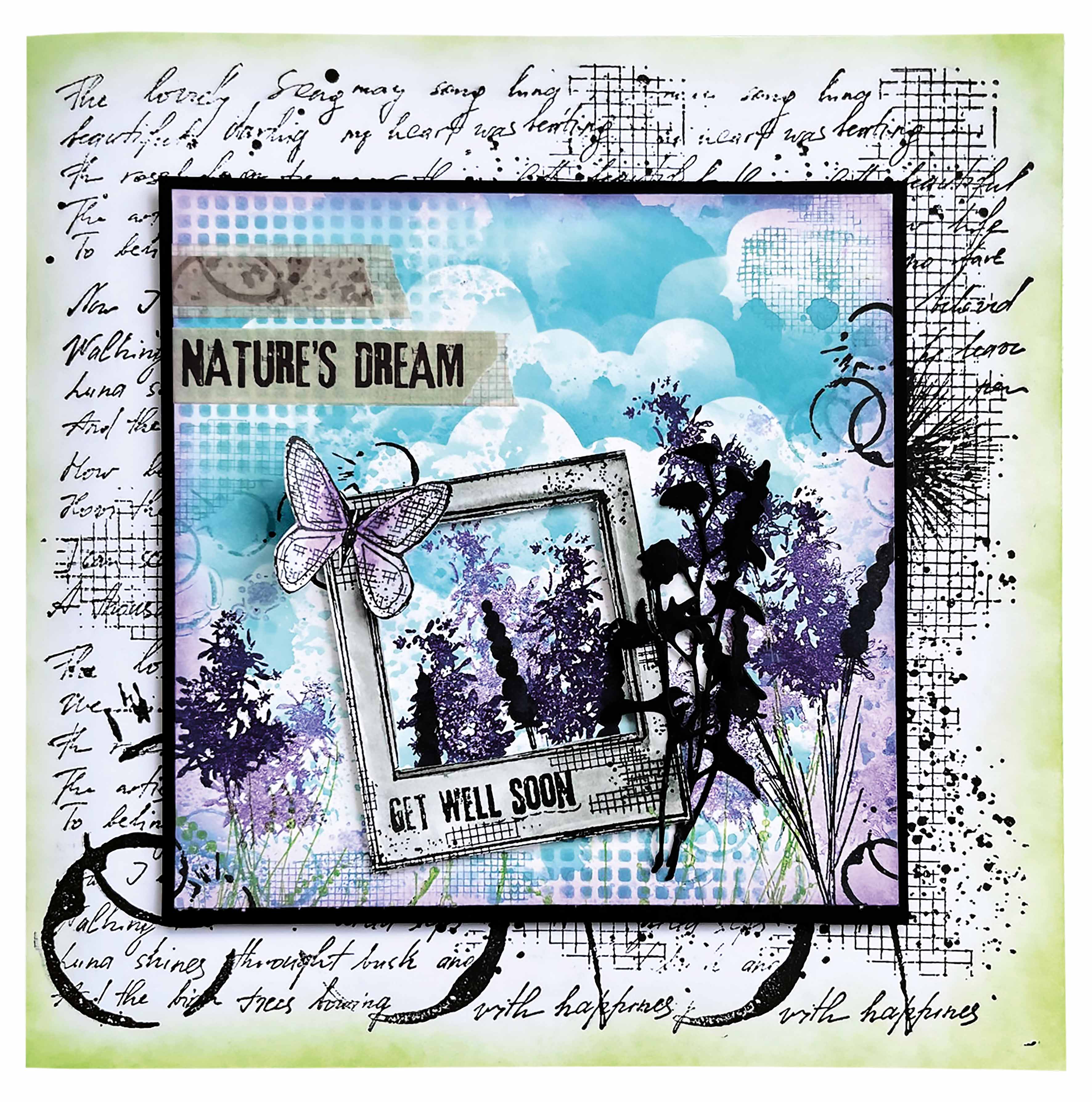 HEN Washi Tape Wonderful Dreams Natures Dream 77,5x37x37mm 6 PC nr.16