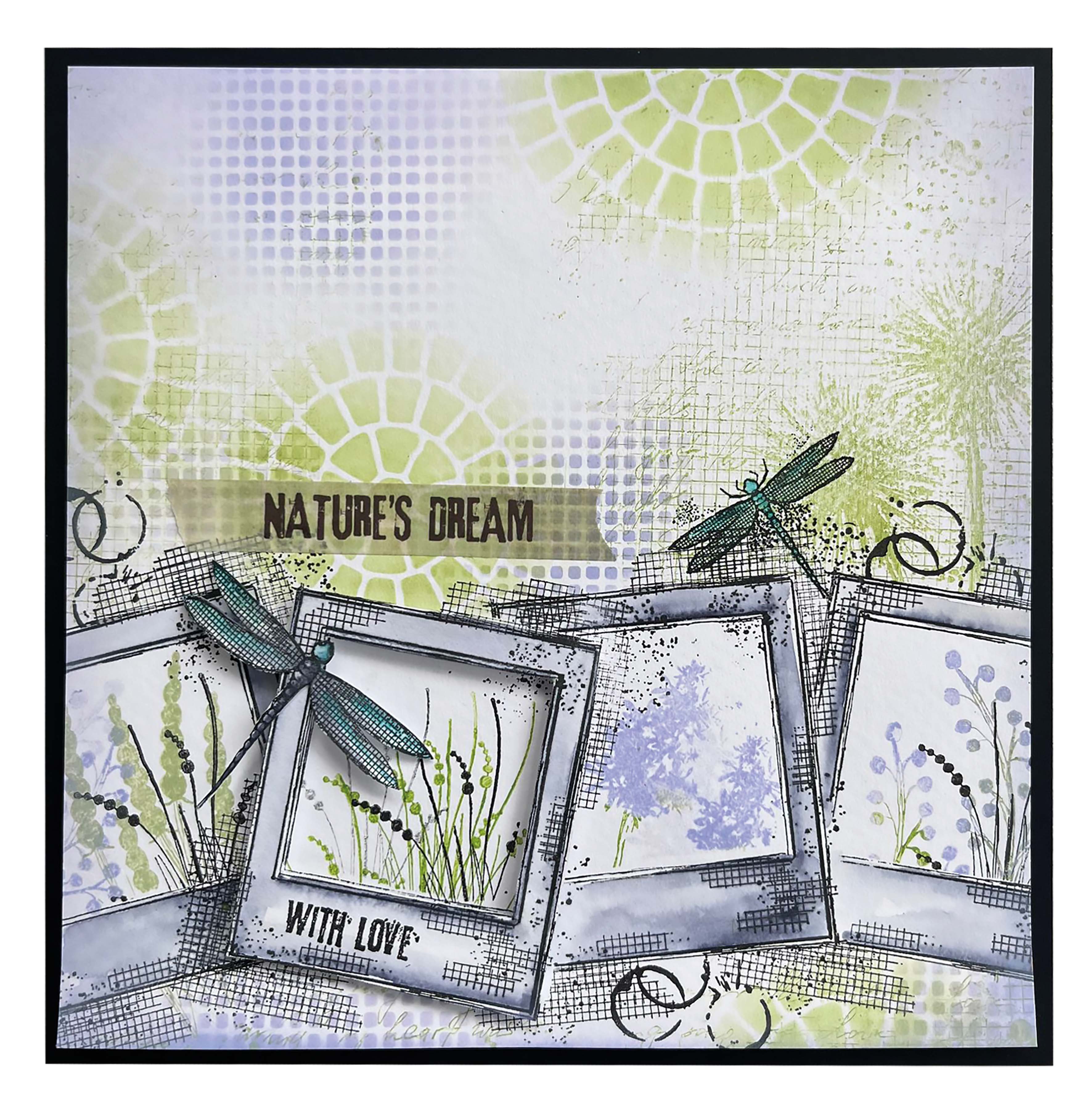 HEN Clear Stamp Capture The Moment Natures Dream 92x135x3mm 7 PC nr.529