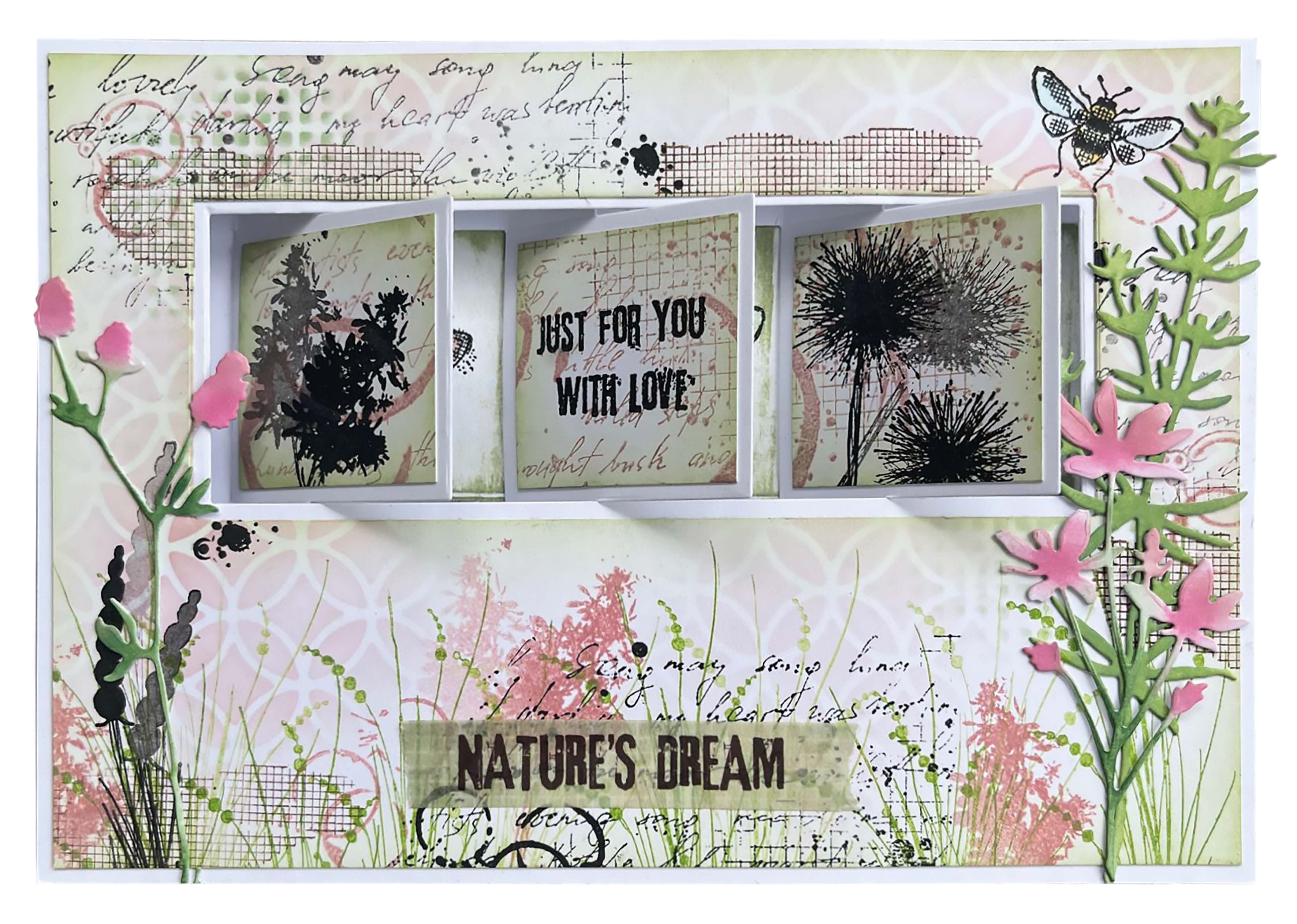 HEN Clear Stamp Wild Meadow Natures Dream 62x93x3mm 2 PC nr.524