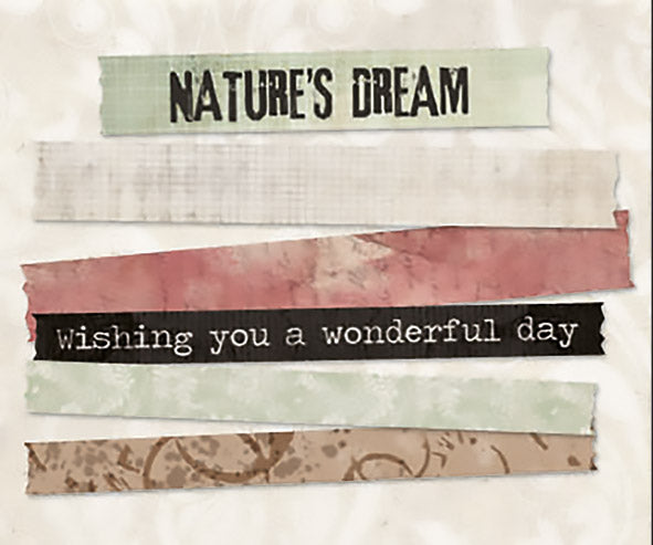HEN Washi Tape Wonderful Dreams Natures Dream 77,5x37x37mm 6 PC nr.16