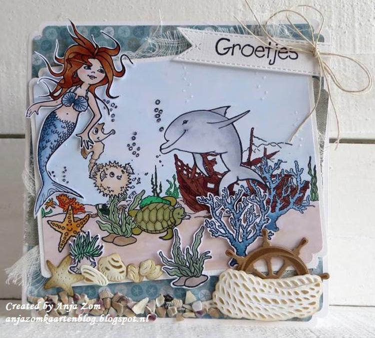 Marianne Design Clear Stamp: Hetty's Border - Underwater