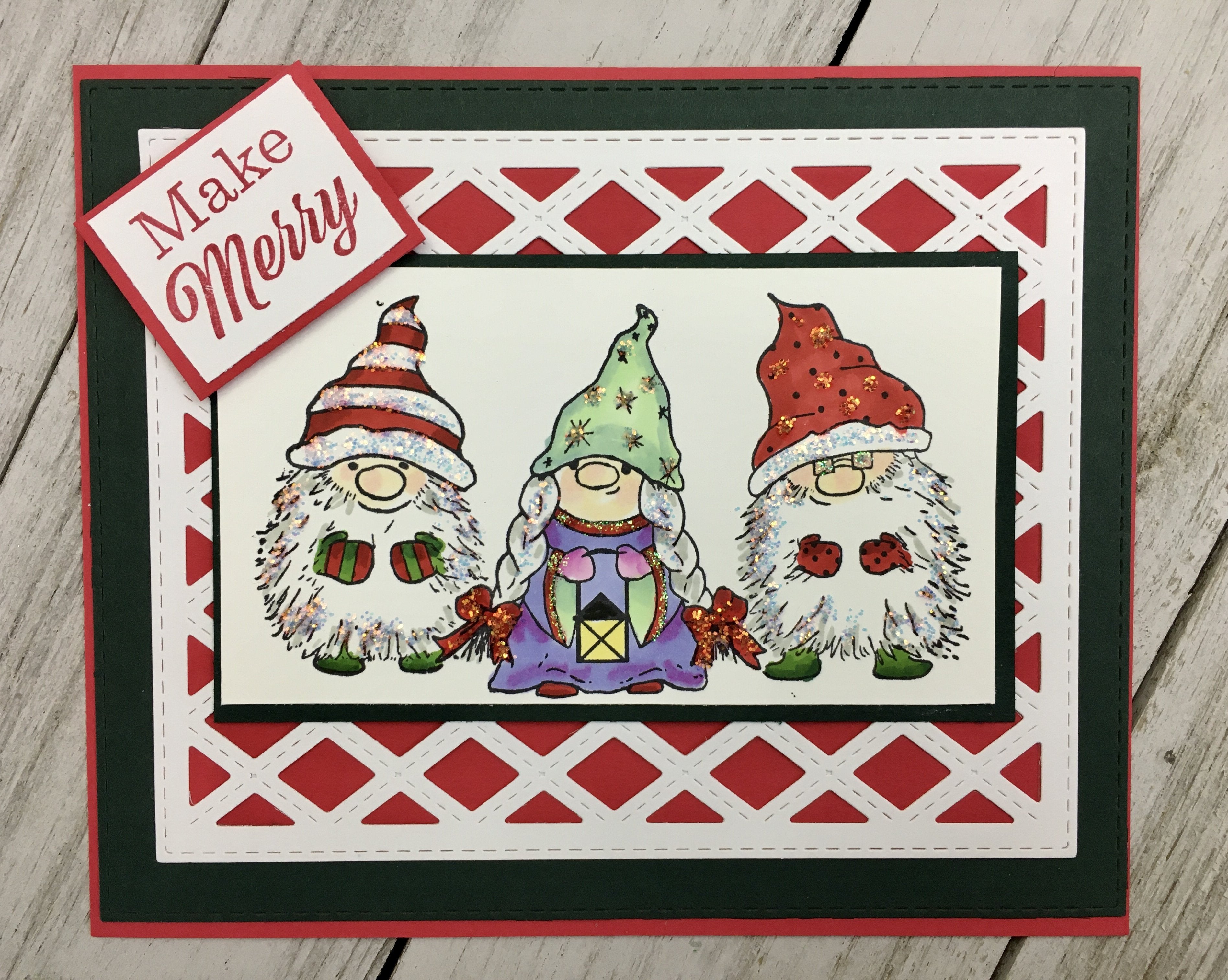 The Wise Gnomes Rubber Cling Stamp