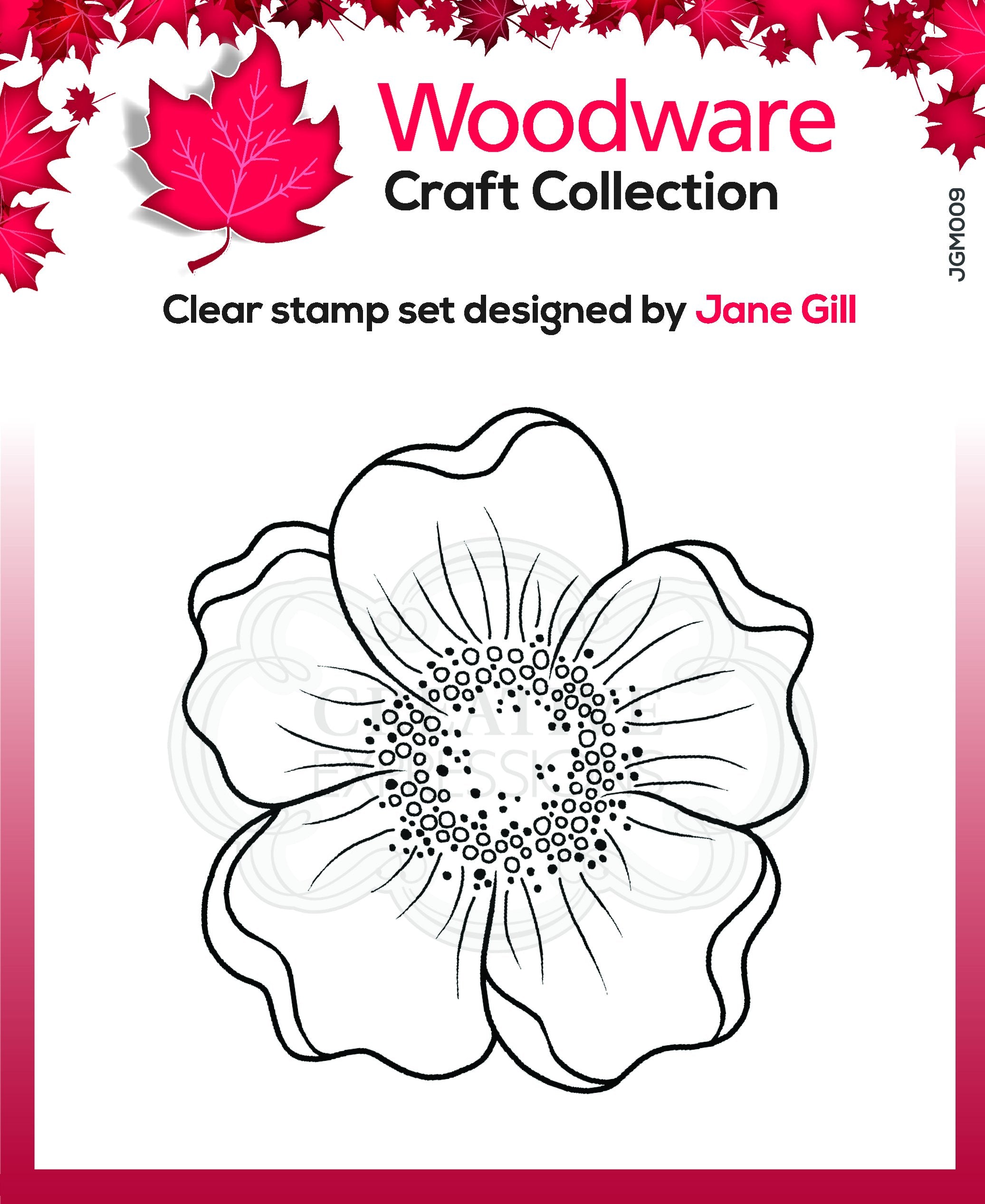 Woodware Clear Singles Mini Scented Bloom 3.8 in x 2.6 in Stamp