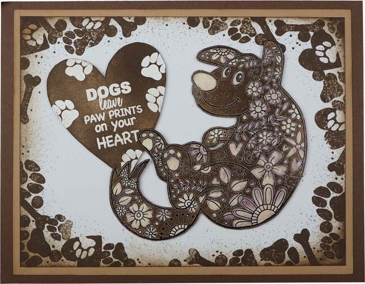 Woodware Clear Singles - Decorative Dog