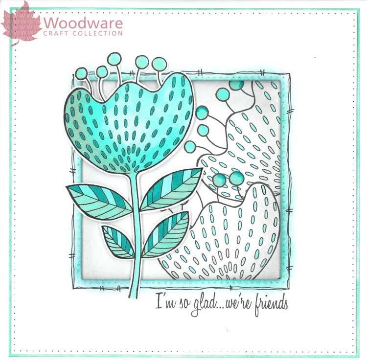 Woodware Clear Singles Bold Blooms - Katrina