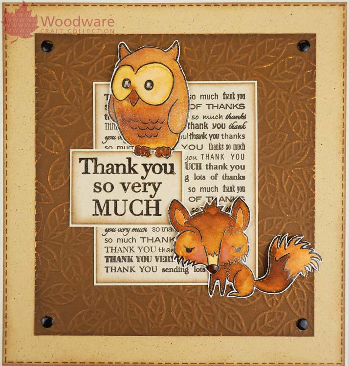 Woodware Clear Singles Mini Background Greetings