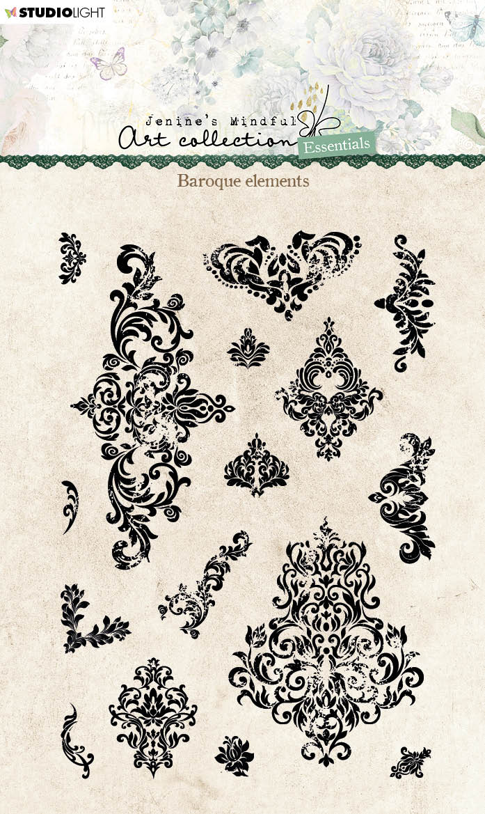 JMA Clear Stamp Baroque Ornaments Essentials 105x148x3mm 16 PC nr.213