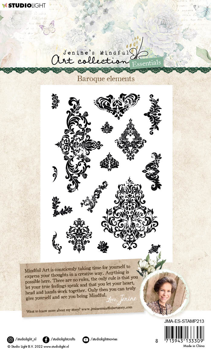 JMA Clear Stamp Baroque Ornaments Essentials 105x148x3mm 16 PC nr.213