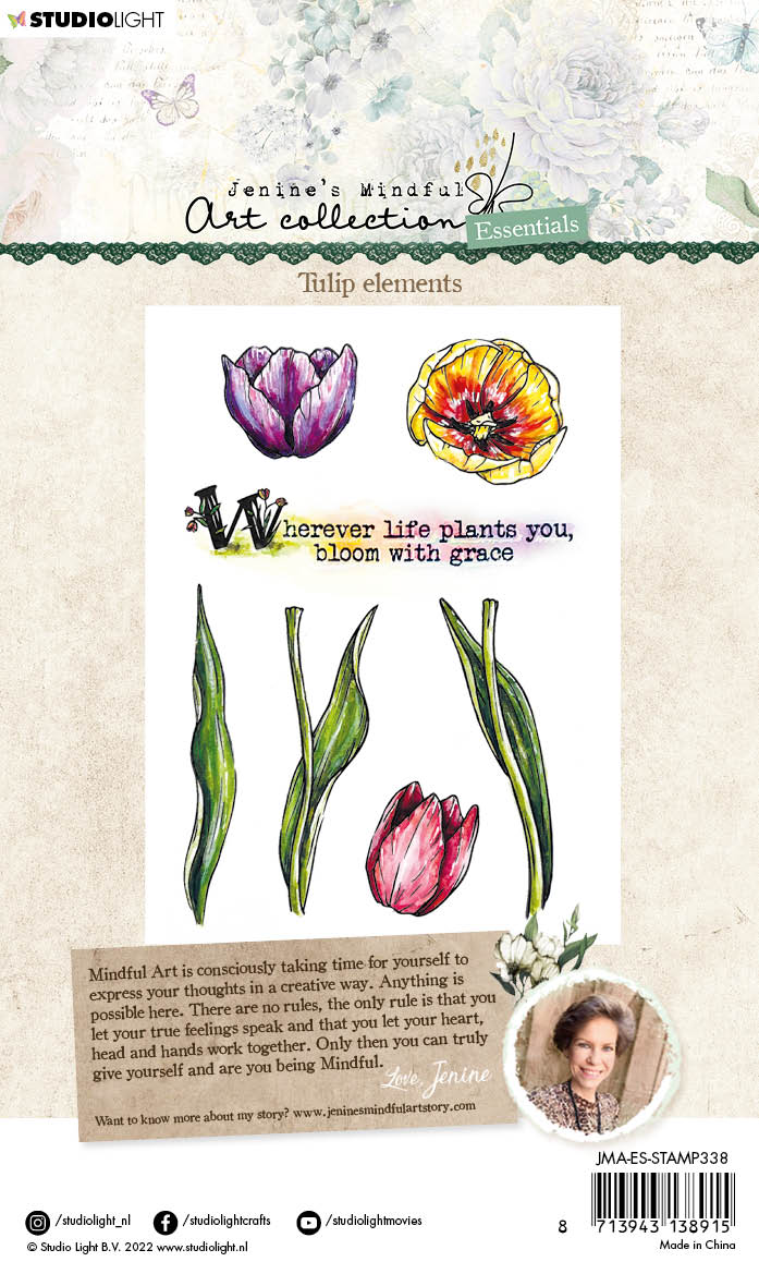 JMA Clear Stamp Tulip Elements Essentials 148x105x3mm 7 PC nr.338