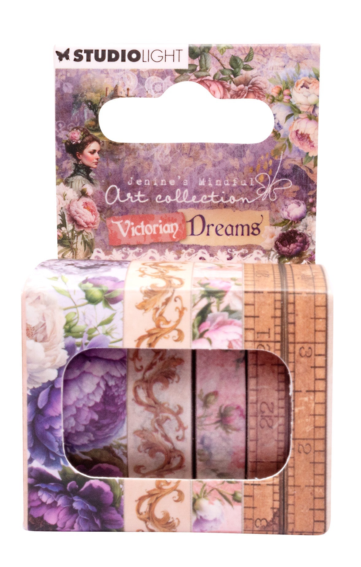 JMA Washi Tape Flowers & Borders Victorian Dreams 4 PC