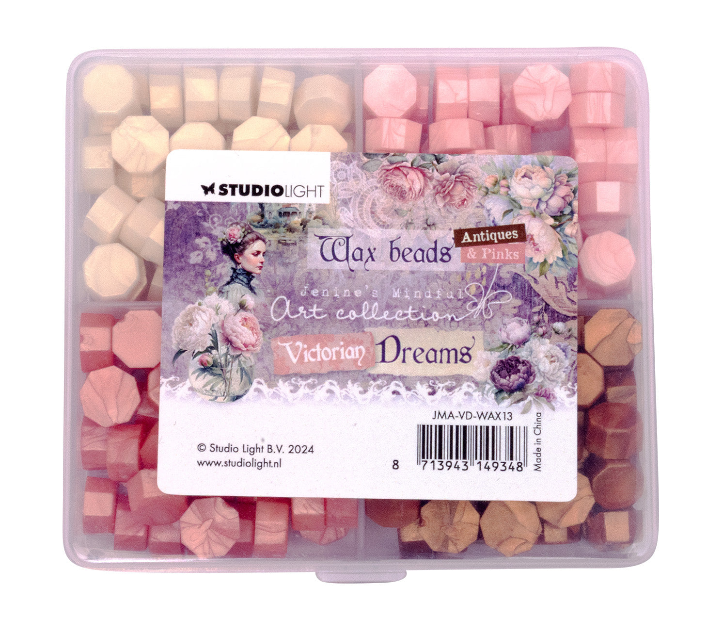 JMA Wax Beads 4 Colors Pink Victorian Dreams 60 G