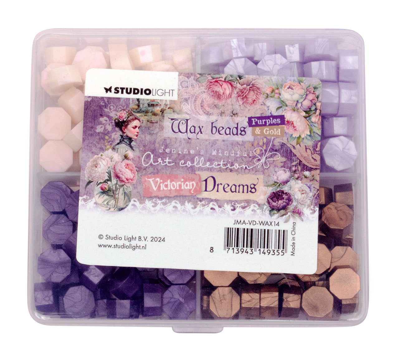 JMA Wax Beads 4 Colors Purple Victorian Dreams 60 G