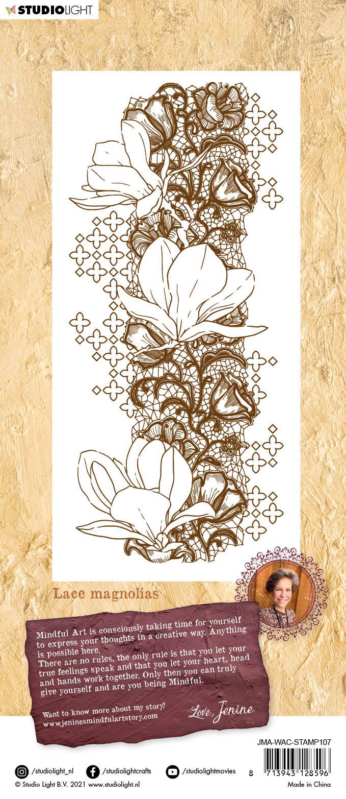 JMA Clear Stamp Lace Magnolias Warm & Cozy 105x210x3mm 1 pc nr.107