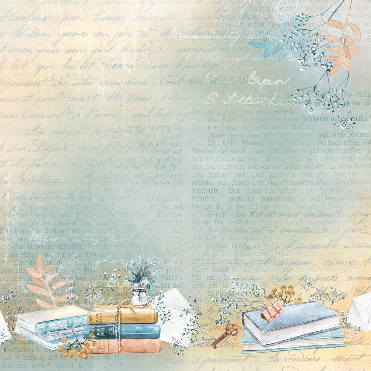 JMA Paper Pad Decorative Paper Write Your Story 203x203x9mm 36 SH nr.34