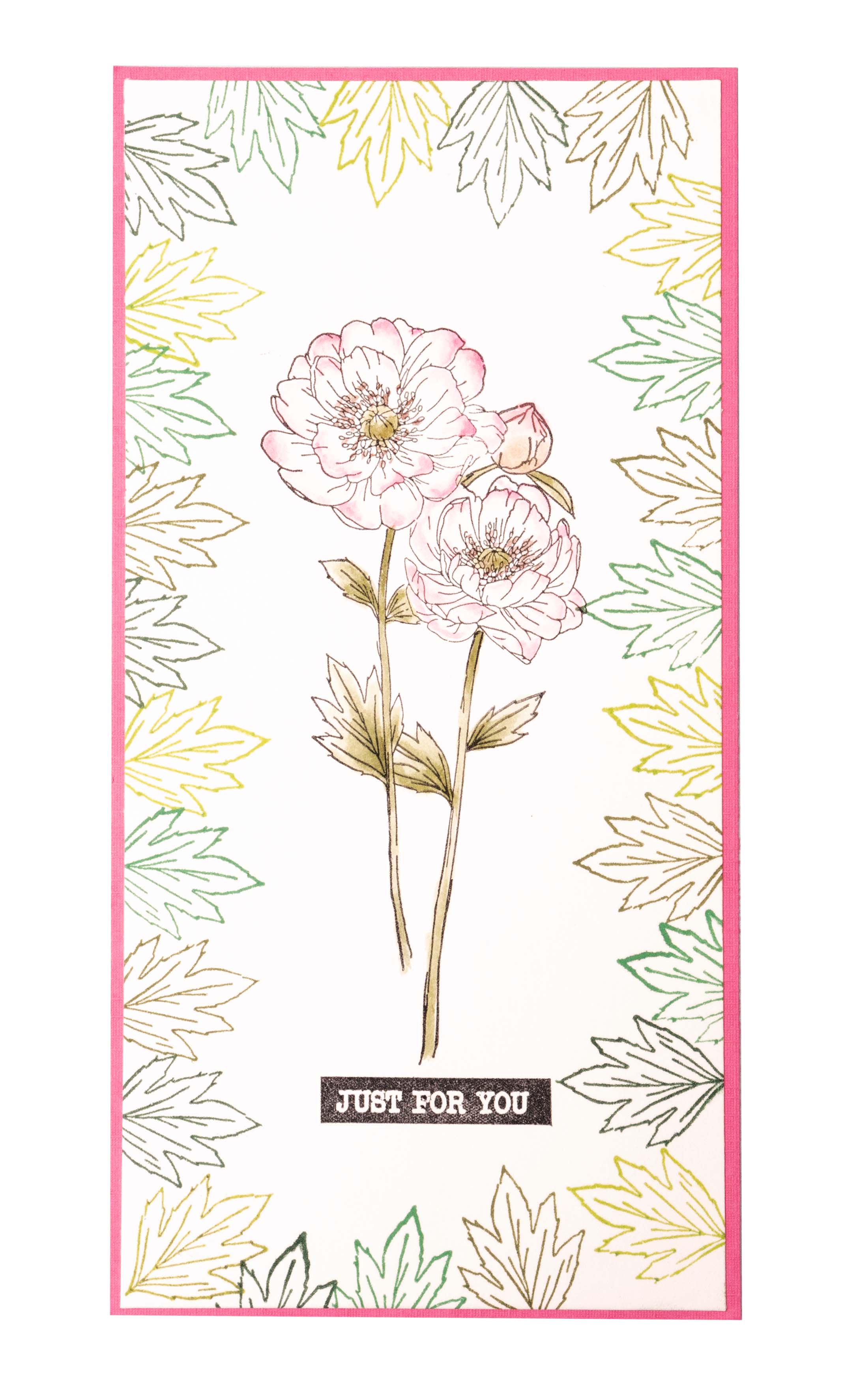 JMA Clear Stamp Single Peony Elements Essentials 148x105x3mm 8 PC nr.339