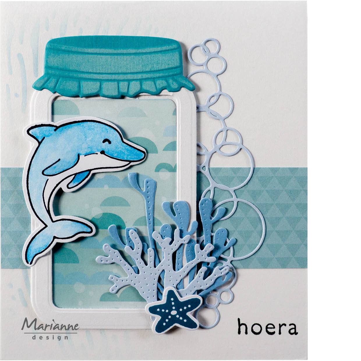 Marianne Design Stamp & Die Set - Eline's Animals - In The Sea