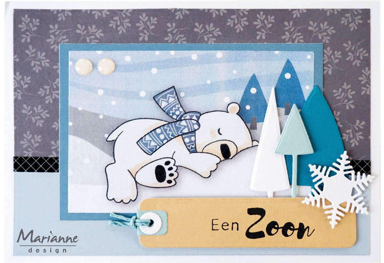 Marianne Design A4 Cutting Sheet - Eline's Polar Bears